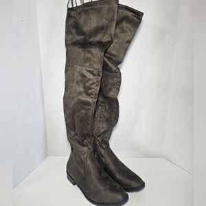 Yoki Brown Over-the-Knee Women's Boots